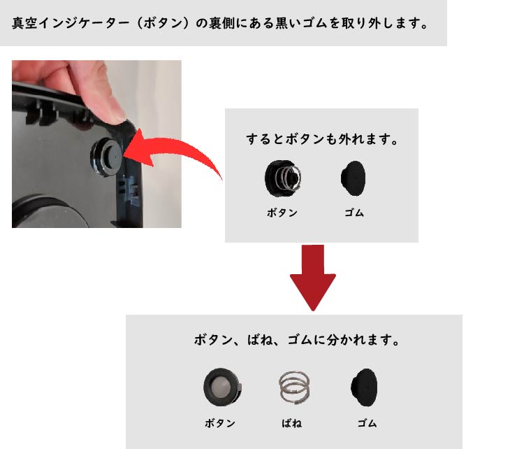 フタ内部のクリーニングのクリーニング（メッシュなし）